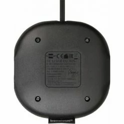 BRENNENSTUHL Estilo Ladestation Mit Textiloberfläche 1xEurosteckdose Und 2xUSB-Charger Schwarz/anthrazit -BRENNENSTUHL Shop 32509800 3