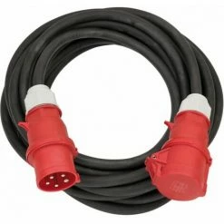 BRENNENSTUHL Shop 10 BRENNENSTUHL CEE Verlängerungskabel IP44 25m Schwarz H07RN-F 5G6,0 5-polig 400V/32A