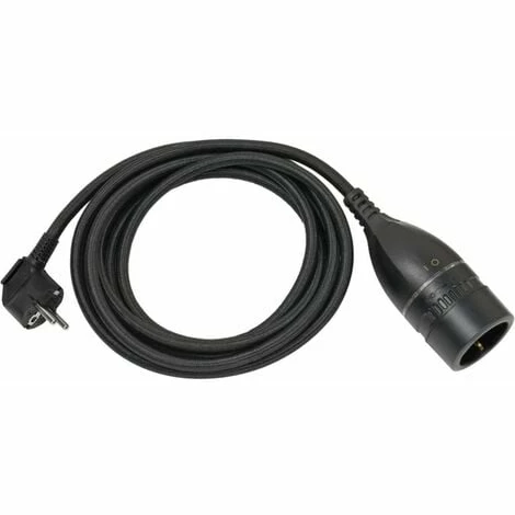 BRENNENSTUHL Qualitäts-Kunststoff-Verlängerungskabel mit Drehschalter und Textilmantel 3m H05VV-F 3G1,5 schwarz BRENNENSTUHL Qualitäts-Kunststoff-Verlängerungskabel Mit Drehschalter Und Textilmantel 3m H05VV-F 3G1,5 Schwarz -BRENNENSTUHL Shop 32509842 1