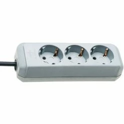 Brennenstuhl Eco-Line Steckdosenleiste 3 Stück Lichtgrau