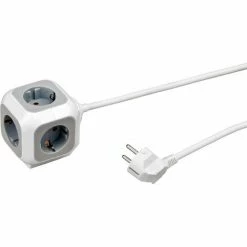Brennenstuhl 1150090 Steckdosenwürfel 4fach Weiß, Grau Schutzkontakt 1 St. -BRENNENSTUHL Shop 46056333 3