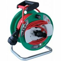 Brennenstuhl Garten-Kabeltrommel Außen 25m, H05RR-F3x1,5, Rot, 1x Schutzkontakt-Stecker Garten-kabeltrommel 25m