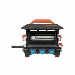 Brennenstuhl Gummi-Stromverteiler ProfessionalLINE, CEE-Stecker 32A, 2m Kabel H07RN-F 5G6,0, 1xCEE 400V/32A, 2xCEE 400V/16A, 6x Schutz