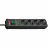 Brennenstuhl 1153904314 Steckdosenleiste Eco-Line, 4-Fach, Schwarz -BRENNENSTUHL Shop 57043862 1