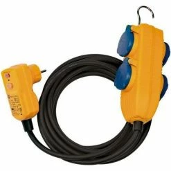 Brennenstuhl Schutzadapterkabel FI IP 54 Mit Powerblock 5m H07RN-F3G1,5 - 1168720010